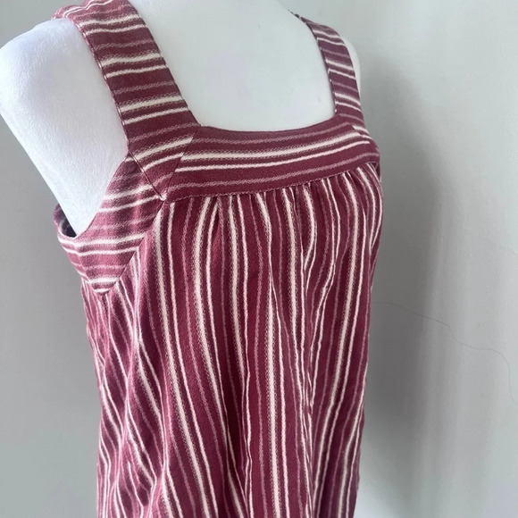 Lucky Brand Maeve and Cream Striped Square Neck Tank Top - Picture 4 of 15